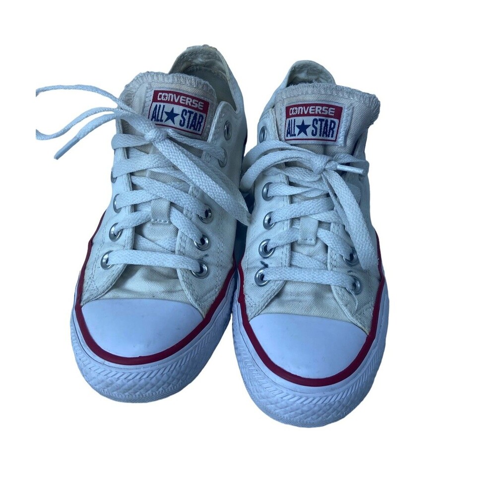 Converse  all stars Shoe Women’s  low top elastic heel shoes size 6.5 White